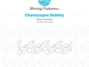 Champagne Bubbly, 5.3" Paper Pantograph by Groovy Patterns