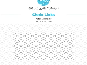 Chain Links, 9.8" Paper Pantograph by Groovy Patterns