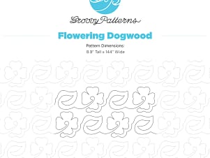 Flowering Dogwood, 8.9" Paper Pantograph by Groovy Patterns