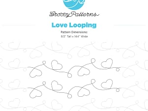 Love Looping, 8.5" Paper Pantograph by Groovy Patterns