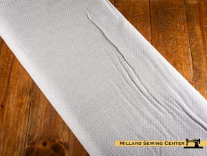 Cotton Fabric, 44" Ripple & Thread in Cross Gray by FIGO