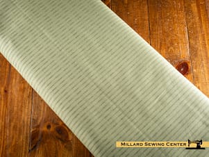 Cotton Fabric, 44" Ripple & Thread in Stripe Green by FIGO