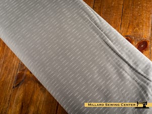 Cotton Fabric, 44" Ripple & Thread in Stripe Smoke by FIGO