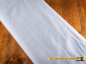 Cotton Fabric, 44" Ripple & Thread in Diamonds Denim by FIGO