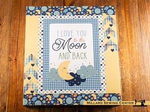 Quilt Kit, Flannel Love You To The Moon by Echo Park Paper for Riley Blake Designs