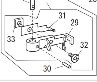 Spring Pin 2mm x 8mm for Elna, Janome, and Necchi