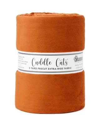 Minky, Wide Back Cuddle Cuts 3 Yard Length in Ginger by Shannon Fabrics