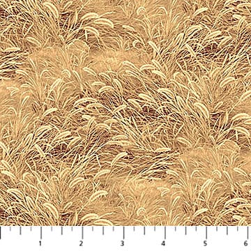 Cotton Fabric, 44" Naturescapes in Grass Tan by Northcott Fabrics