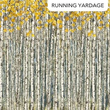 Cotton Fabric, 44" Evening Song Stonehenge in Tree Ombre Taupe Multi by Northcott Fabrics