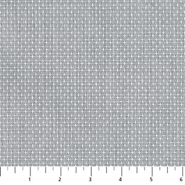 Cotton Fabric, 44" Ripple & Thread in Cross Gray by FIGO