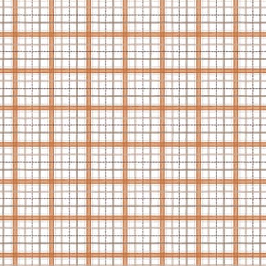 Cotton Fabric, 44" Pumpkins and Paws Collection in Harvest Plaid White by Camelot Fabrics