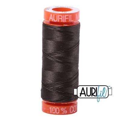 50wt Cotton Thread in 5013 Asphalt by Aurifil - Image 3