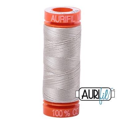 50wt Cotton Thread in 6725 Moondust by Aurifil - Image 3