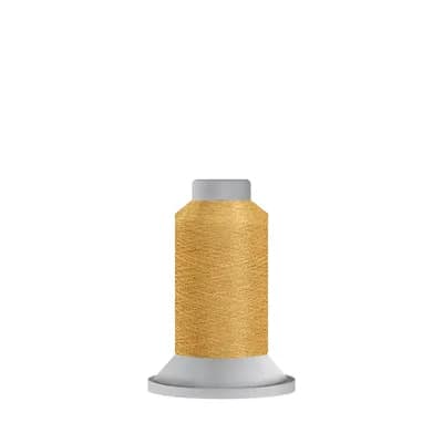 Glisten, Metallic Wrapped Rayon NO. 40 Thread in 60091 Light Gold by FilTec