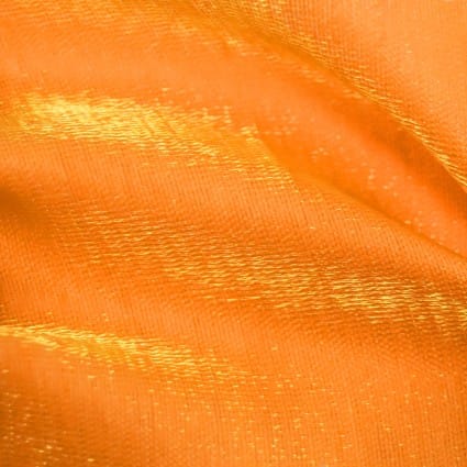 Polyester Fabric, 60″ Wide Shimmer Shantung in Gold/Orange by EESCO