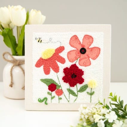 Punch Needle Embroidery Kit, 10" In Bloom by Kimberbell