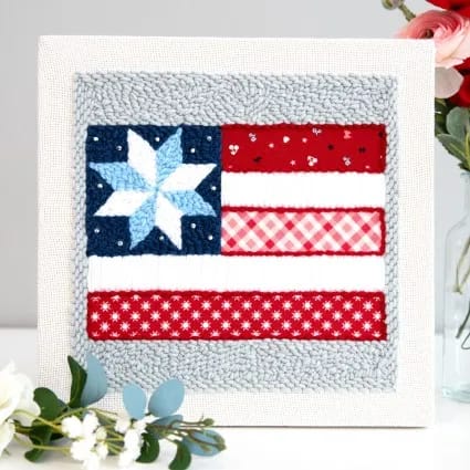 Punch Needle Embroidery Kit, Stars & Stripes Forever by Kimberbell
