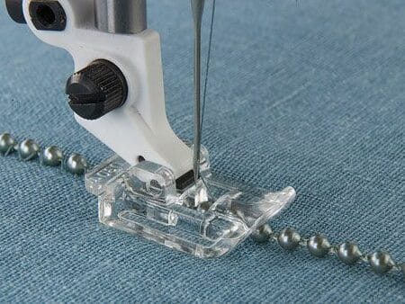 Embellishment Foot, Clear (2-3mm) for Most Models of Husqvarna Viking Sewing Machines - Image 3