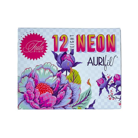 80wt + Neon, a Tula Pink Collection by Aurifil
