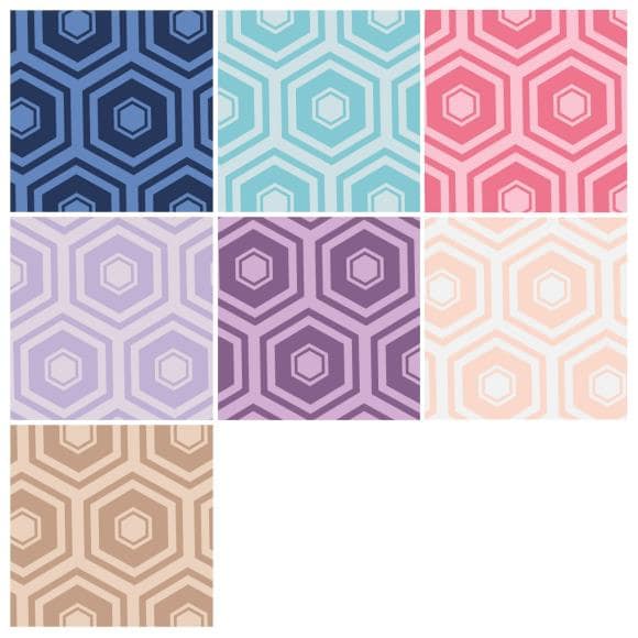 Charm Pack (Cotton) Camelot Mixology Honeycomb 5" Pre-cuts 42pcs - Image 2