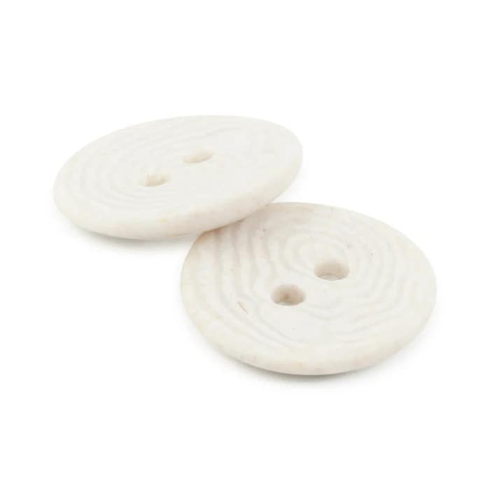 Buttons, Round 15mm In Grey, Recycled Corozo, 4 Pack by Dritz - Image 6