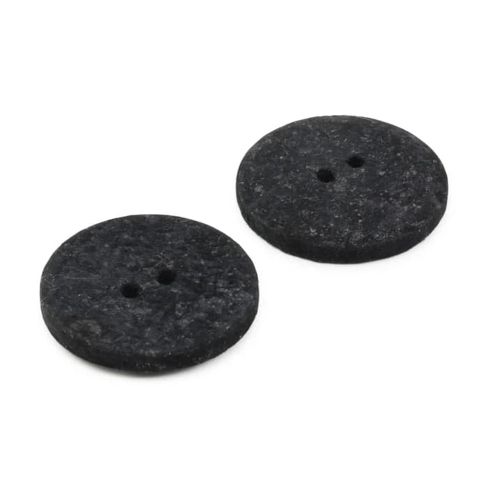 Buttons, Round 23mm In Black, Recycled Cotton, 2 Pack by Dritz - Image 5