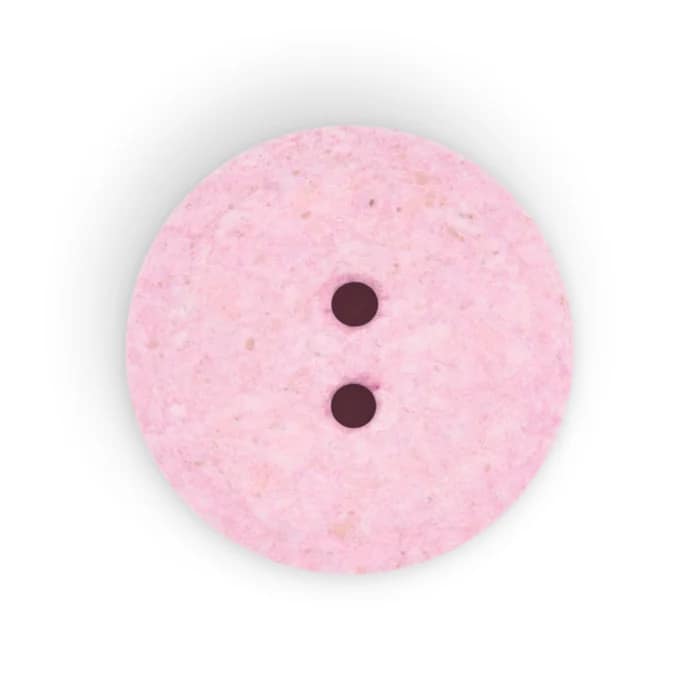 Buttons, Round 18mm In Pink, Recycled Cotton, 3 Pack by Dritz - Image 2