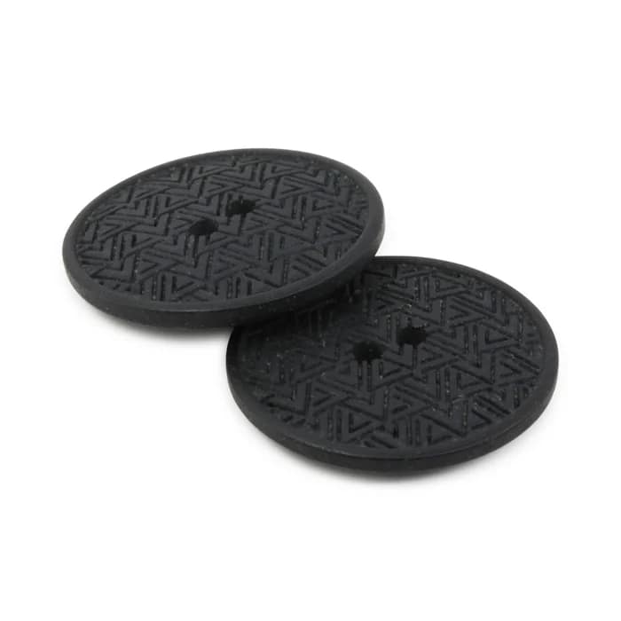 Buttons, Round 20mm In Black, Recycled Hemp, 3 Pack by Dritz - Image 6