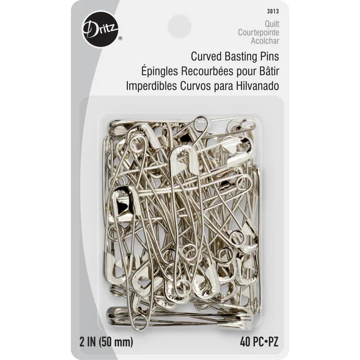 Pins, 2" Curved Basting 40 Piece Set by Dritz