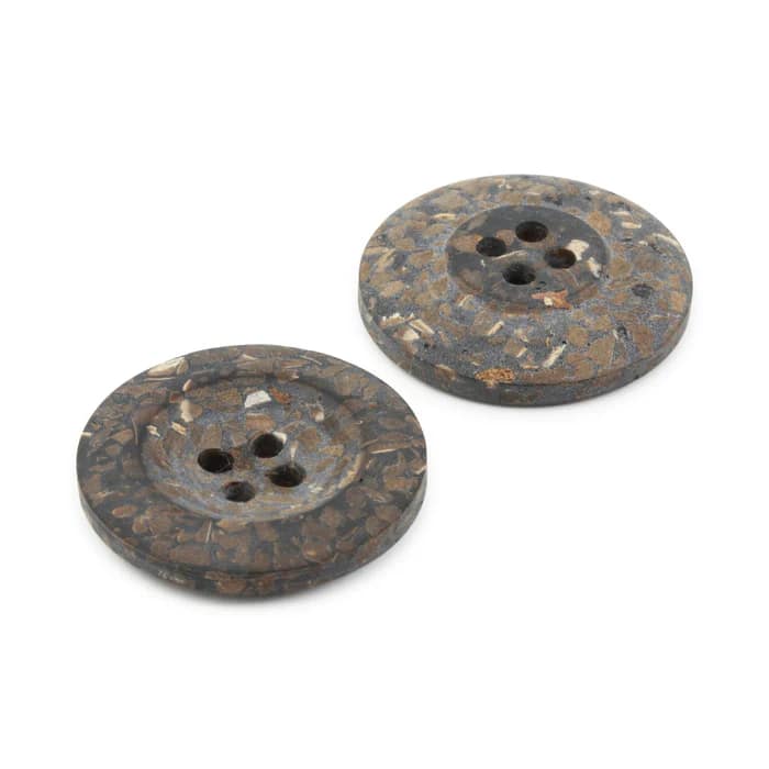 Buttons, Round 23mm In Brown, Recycled Coconut, 2 Pack by Dritz - Image 5