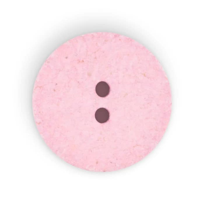 Buttons, Round 23mm In Pink, Recycled Cotton, 2 Pack by Dritz - Image 2
