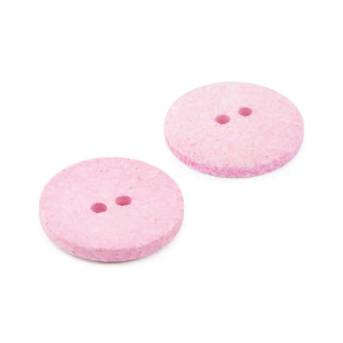 Buttons, Round 23mm In Pink, Recycled Cotton, 2 Pack by Dritz - Image 5
