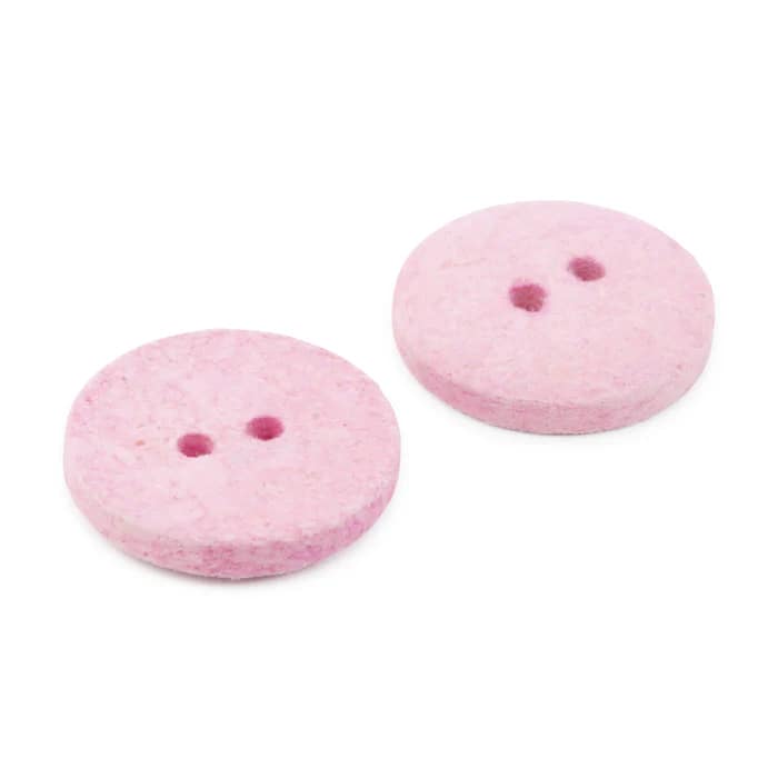 Buttons, Round 18mm In Pink, Recycled Cotton, 3 Pack by Dritz - Image 5