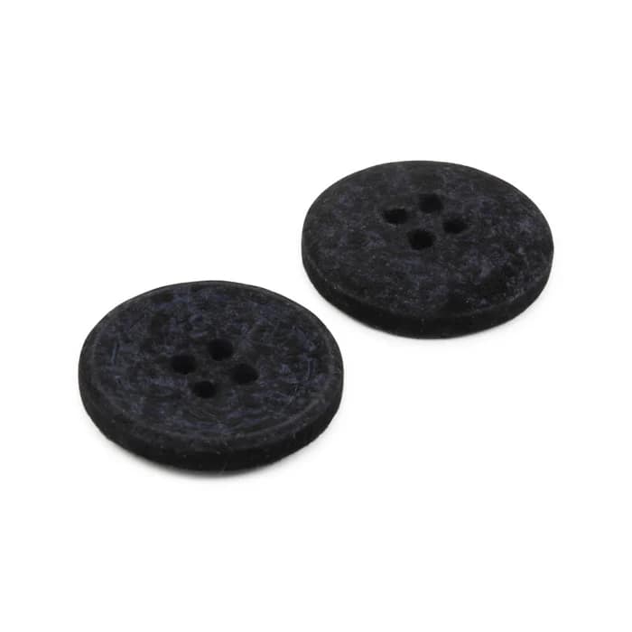Buttons, Round 20mm In Black, Recycled Cotton, 3 Pack by Dritz - Image 5
