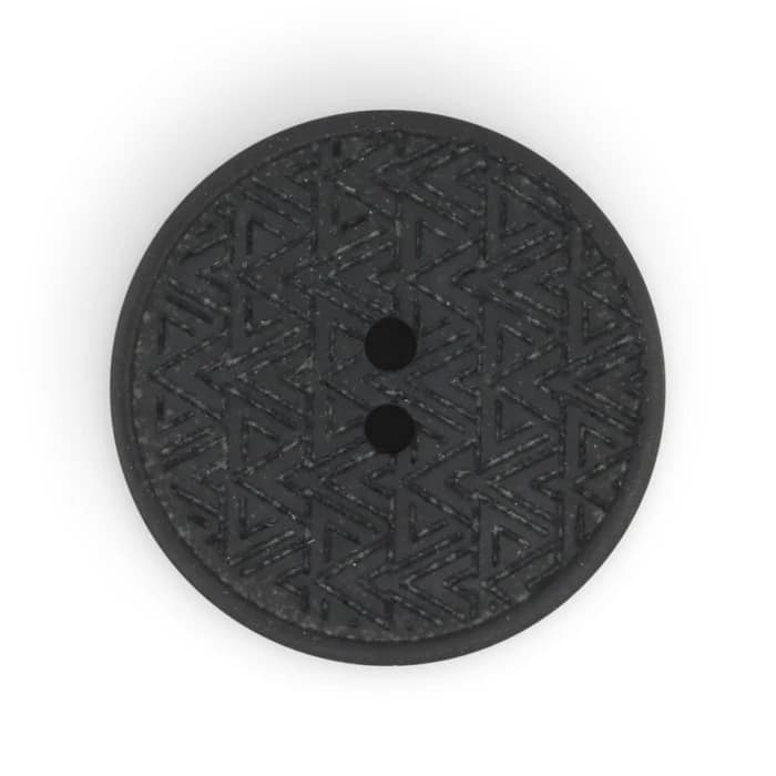 Buttons, Round 20mm In Black, Recycled Hemp, 3 Pack by Dritz - Image 2