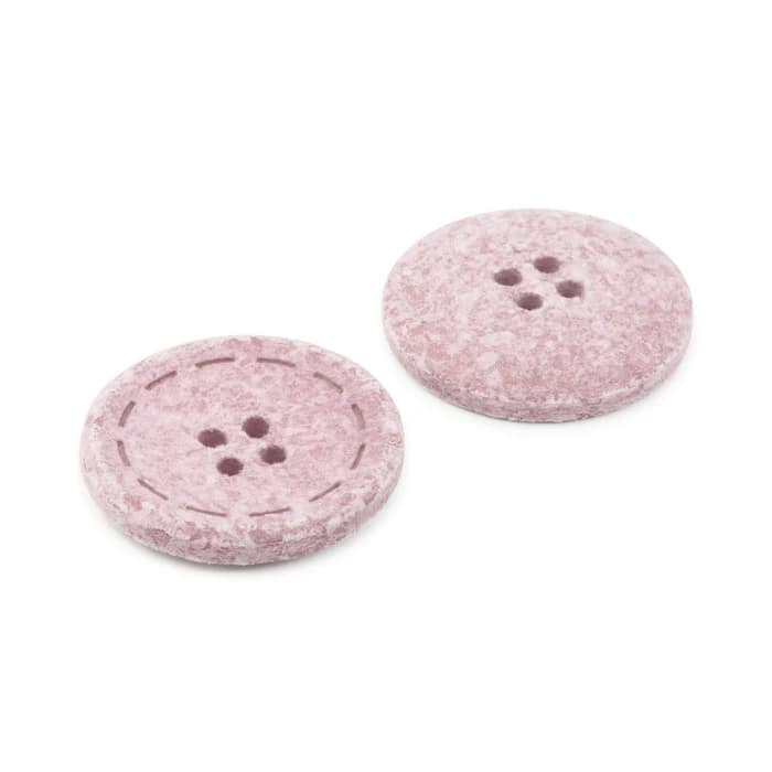 Buttons, Round 25mm In Mauve, Recycled Cotton, 2 Pack by Dritz - Image 5