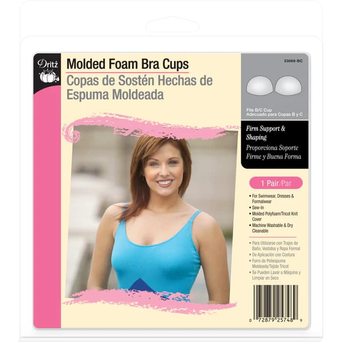 Bra Cups, Molded Foam by Dritz