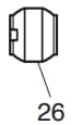 Lower Shaft Bushing for Elnita Em16 & few Necchi & many Janome/New Home Sewing Machines