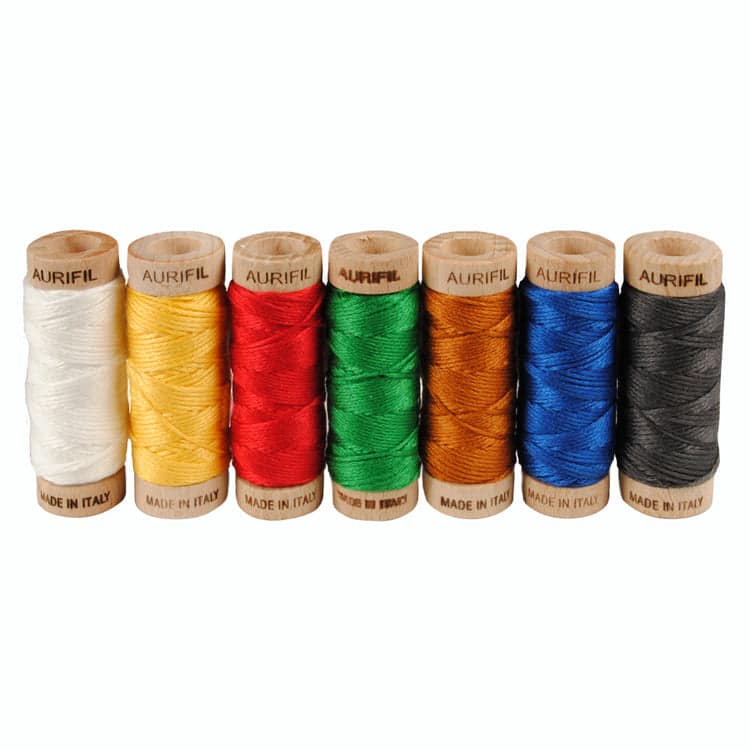 Merry Stitch-mas, Aurifloss Set by Aurifil