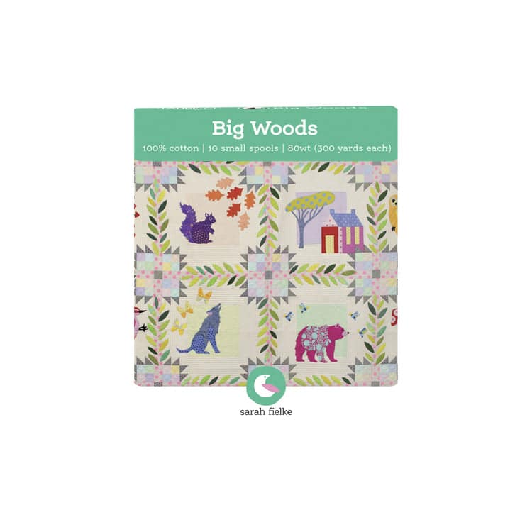 Big Woods by Sarah Fielke, 80wt Cotton Thread Set by Aurifil - Image 2