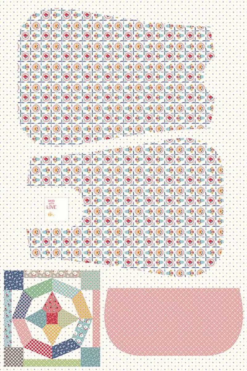 Cotton Fabric Panel, 57"/58" Wide Home Dec Luncheon Apron, Cook Book Collection a Lori Holt Design From Riley Blake Designs