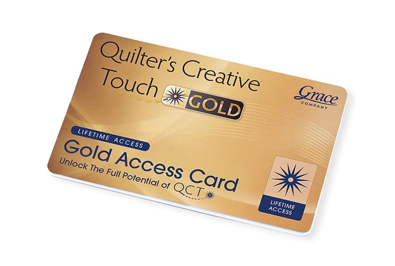 Quilting Software Access, QCT Gold Lifetime for QCT Pro by Grace