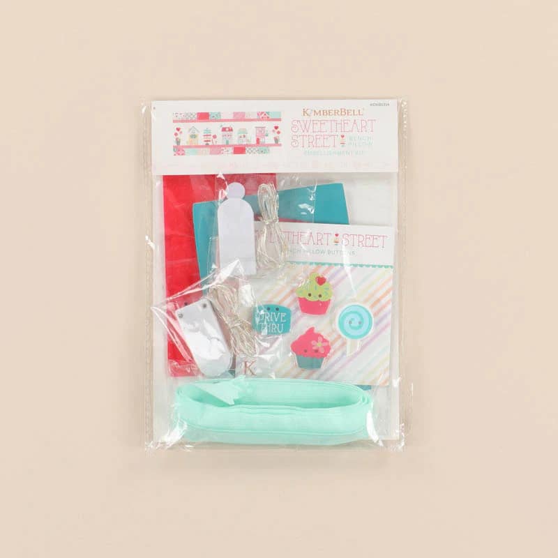Embellishment Kit, Sweetheart Street Bench Pillow by Kimberbell