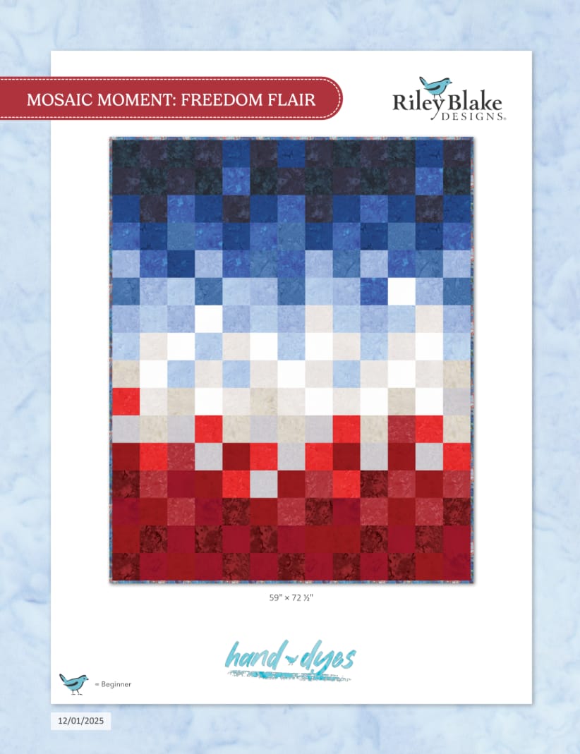 Pattern, Freedom Flair Quilt by Riley Blake Designs (Download)