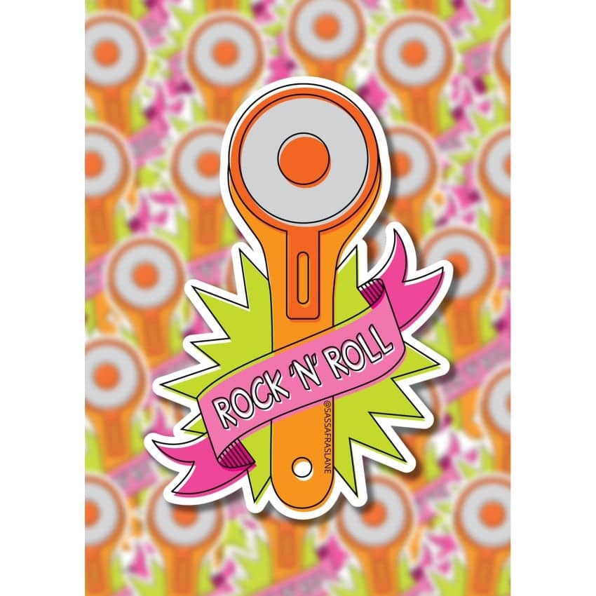 Rock-n-Roll Rotary Cutter Stickers By Shayla Wolf