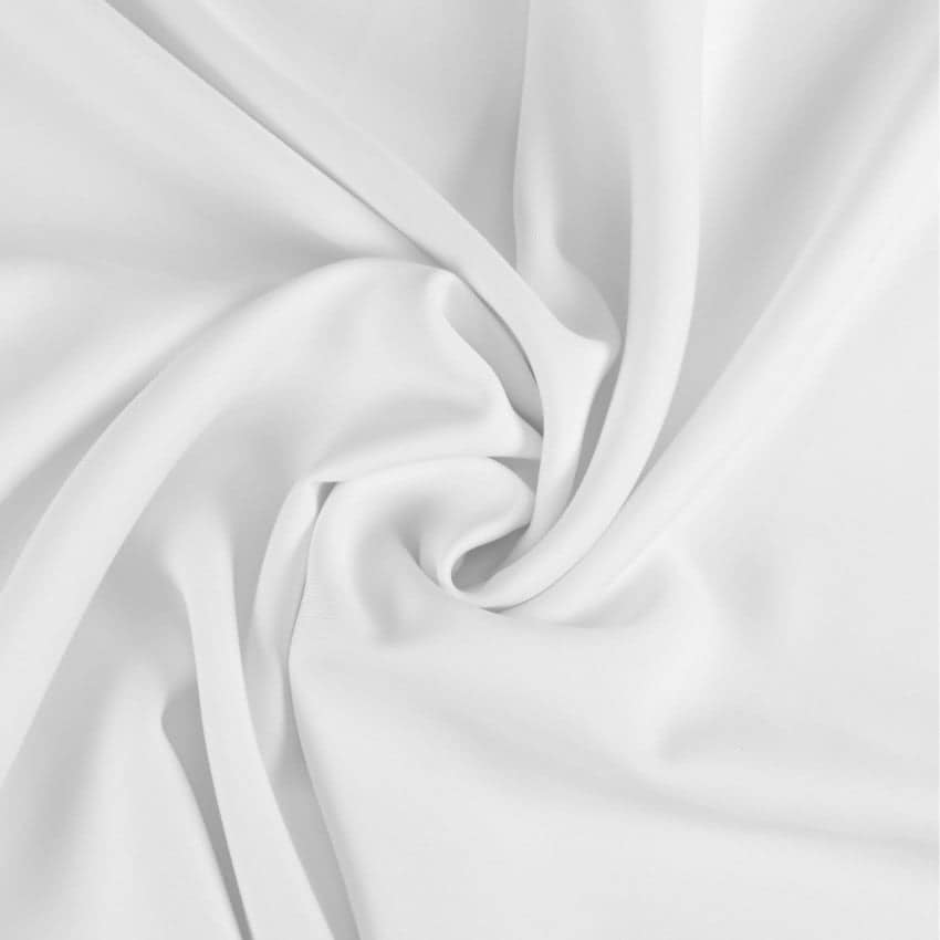 Polyester Fabric, 60″ Wide Grandstand Gabardine in White by EESCO