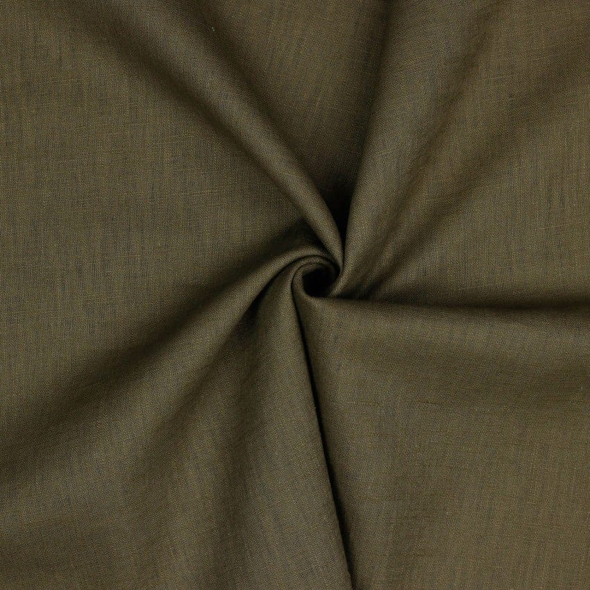 Linen Washed Fabric, 54/55" Wide in Stone by Verhees
