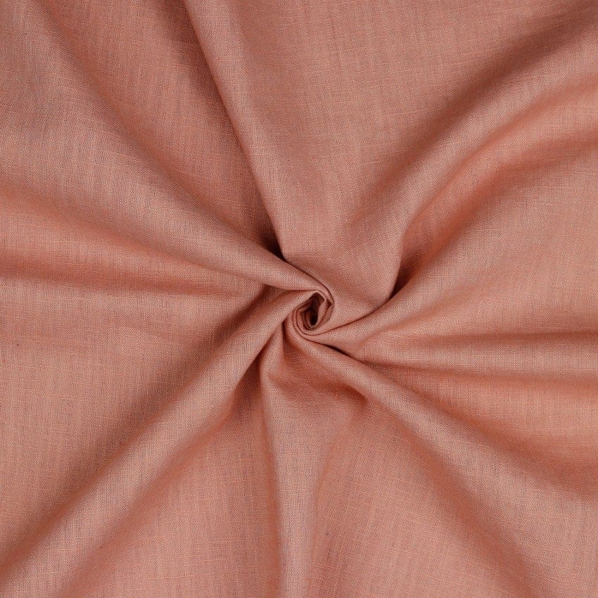 Linen Washed Fabric, 54/55" Wide in Old Rose by Verhees