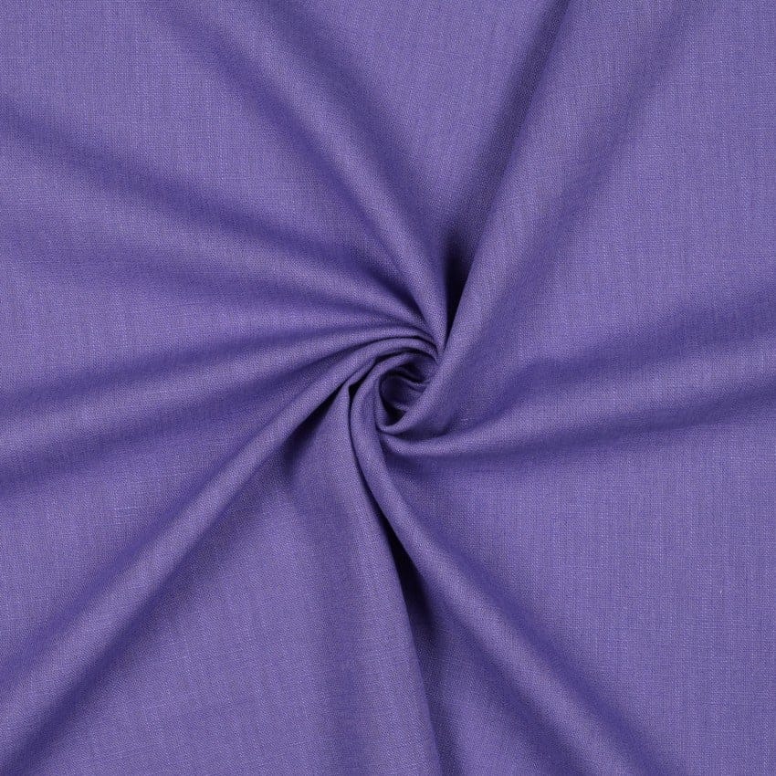 Linen Washed Fabric, 54/55" Wide in Purple by Verhees