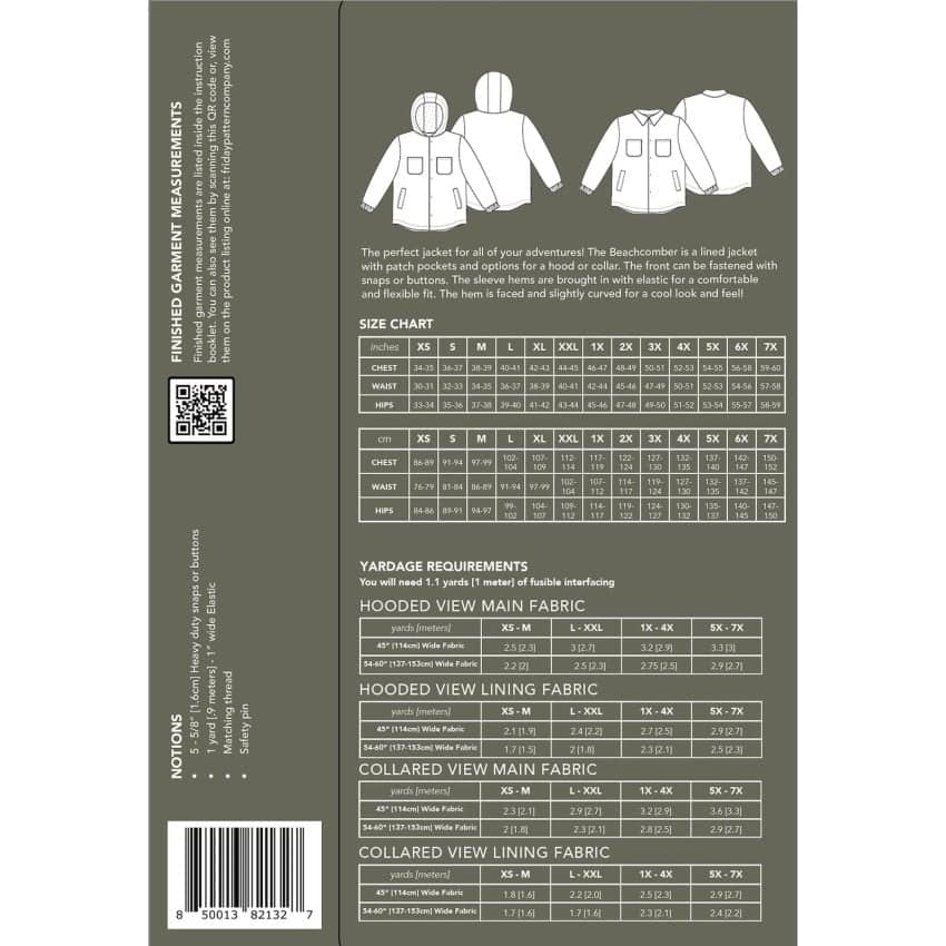 Jacket Pattern, Men's Jacket by Friday Pattern Co. - Image 2